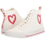 Desigual Beta Heart – sneaker damă alb-crem cu inimă roșie- Marime 37 - imagine 7