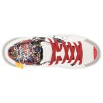 Desigual Fancy Mickey – sneaker damă alb cu Mickey Mouse și detaliu roșu- Marime 37 - imagine 3