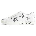 Desigual PU Sneakers Low – sneaker damă din piele ecologică, design minimalist