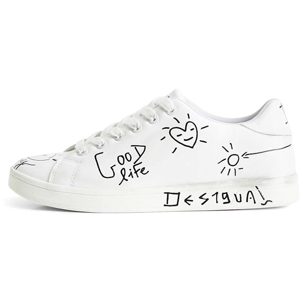Desigual PU Sneakers Low_3 Desigual PU Sneakers Low – sneaker damă din piele ecologică, design minimalist - imagine 1