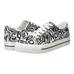 Desigual Street Marble – sneaker damă alb-negru cu efect marmorat- Marime 38 - imagine 7