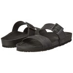 Desigual Aries Half-Logo – sandale plate damă negre, bretele late cu logo- Marime 36 - imagine 7