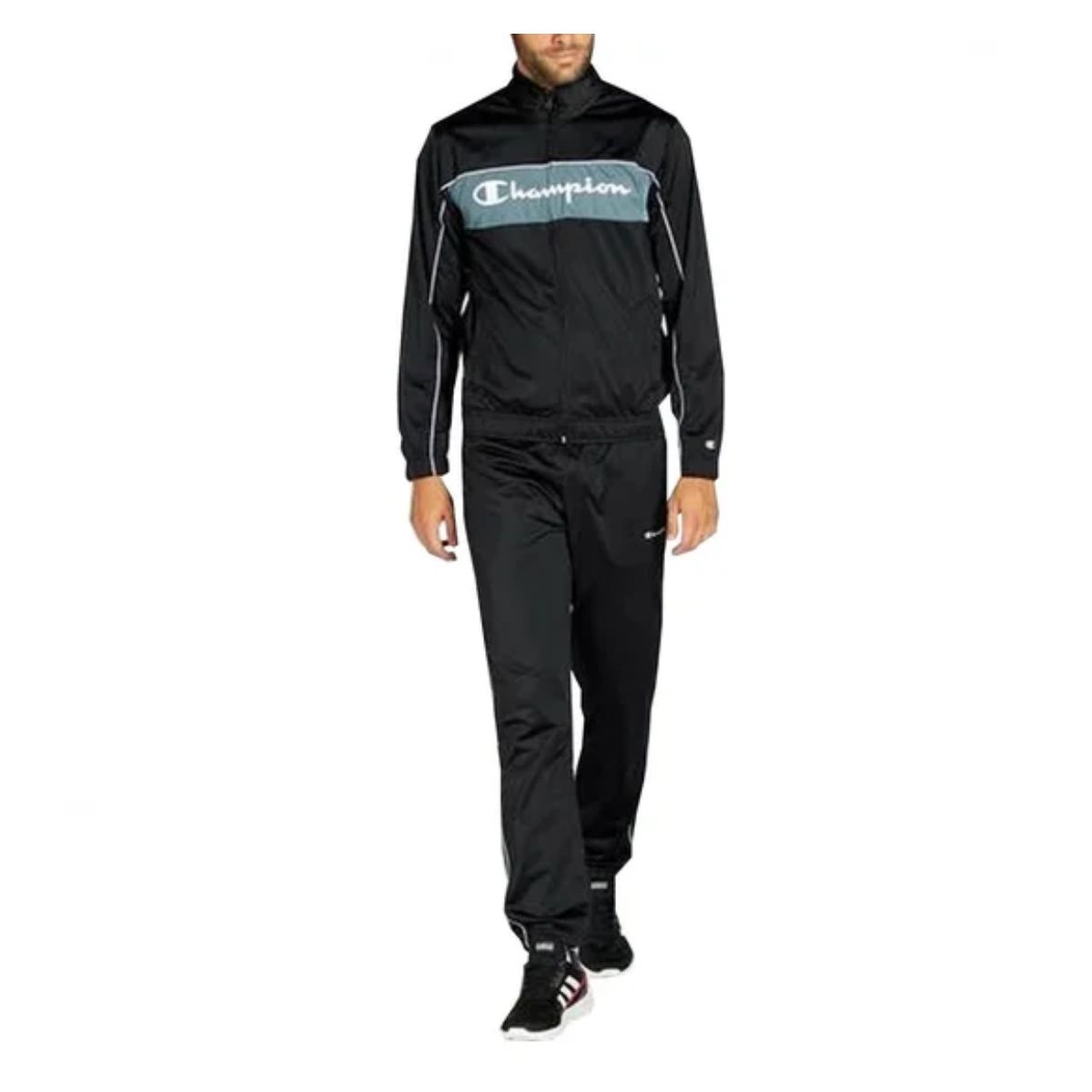 Jumpsuit Champion pentru Bărbați, Black_1 Jumpsuit Champion pentru Bărbați, Black - 100% Poliester, Confort și Eleganță- Marime S - imagine 1