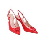 Rinascimento Sandale – sandale damă, roșii, elegante - imagine 5