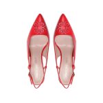 Rinascimento Sandale – sandale damă, roșii, elegante - imagine 4