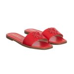 Rinascimento ZLN-0886 – papuci damă din piele naturală, roșu casual - imagine 2