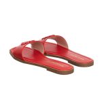 Rinascimento ZLN-0886 – papuci damă din piele naturală, roșu casual - imagine 3