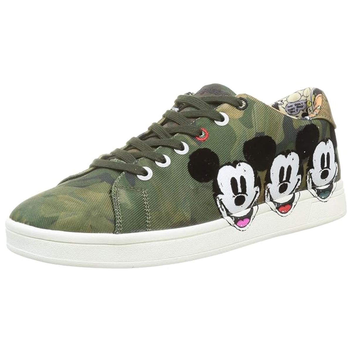 Sneakers Desigual Cosmic Mickey_1 Sneakers Desigual Cosmic Mickey 20WSKP37 – Model Camouflage Militar pentru Femei - imagine 1