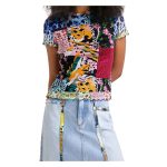 Bluza Desigual Galatea S – Multicolor, Imprimeu Divers, Slim Fit - imagine 3