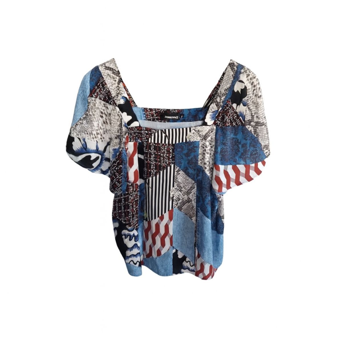 Bluza Desigual Mâneci Scurte Multicolor – Design Vivid și Confortabil Bluza Desigual Mâneci Scurte Multicolor – Design Vivid și Confortabil - imagine 1