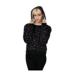 Bluza cu Kaptură Vans Beauty Floral - Negru, 100% Bumbac, Imprimeu Floral- Marime XS