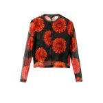 Bluza din Tulle cu Model Floral Desigual – Slim Fit, Verde