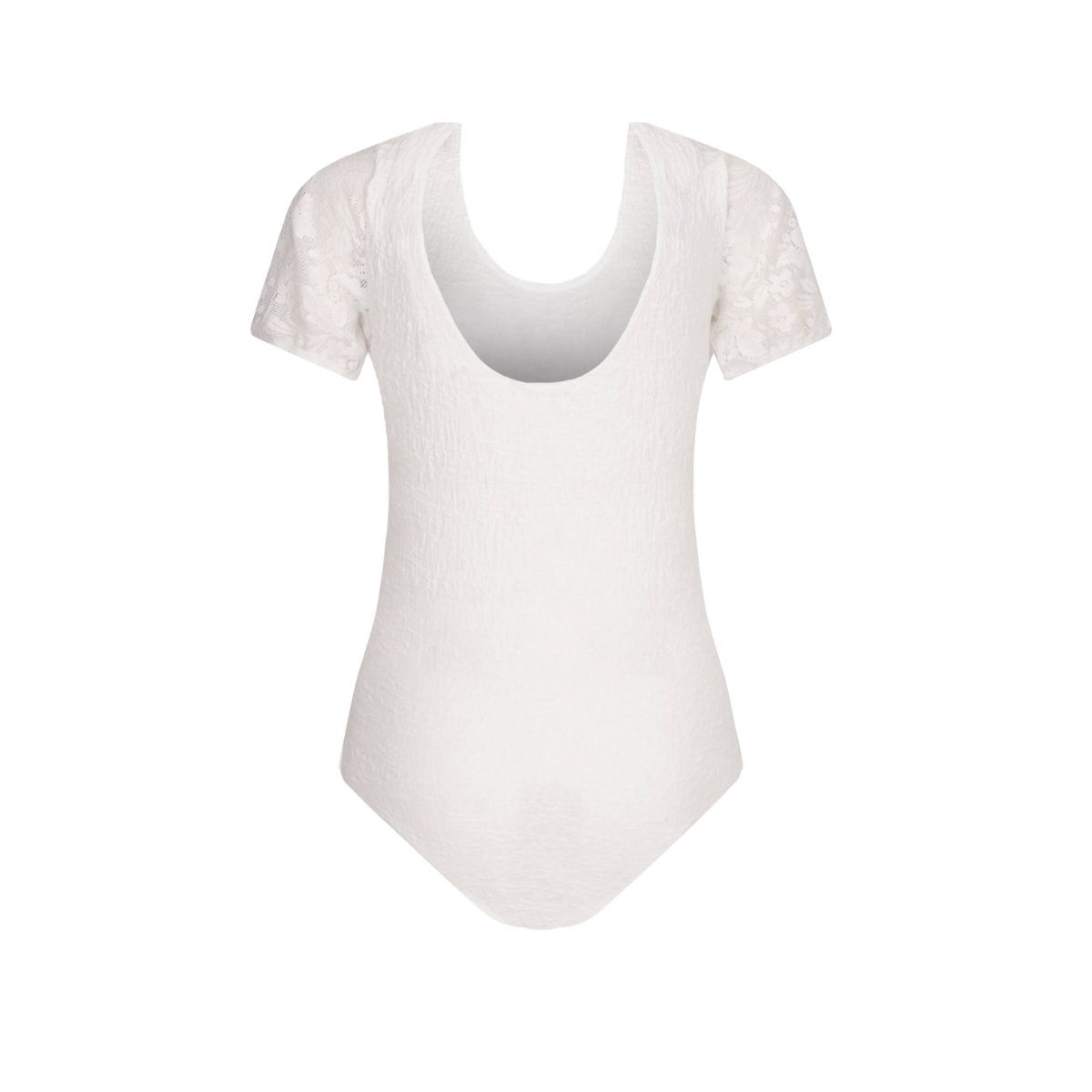 Body Slim Fit Desigual – Alb, Confortabil și Elegant_1 Body Slim Fit Desigual – Alb, Confortabil și Elegant - imagine 1