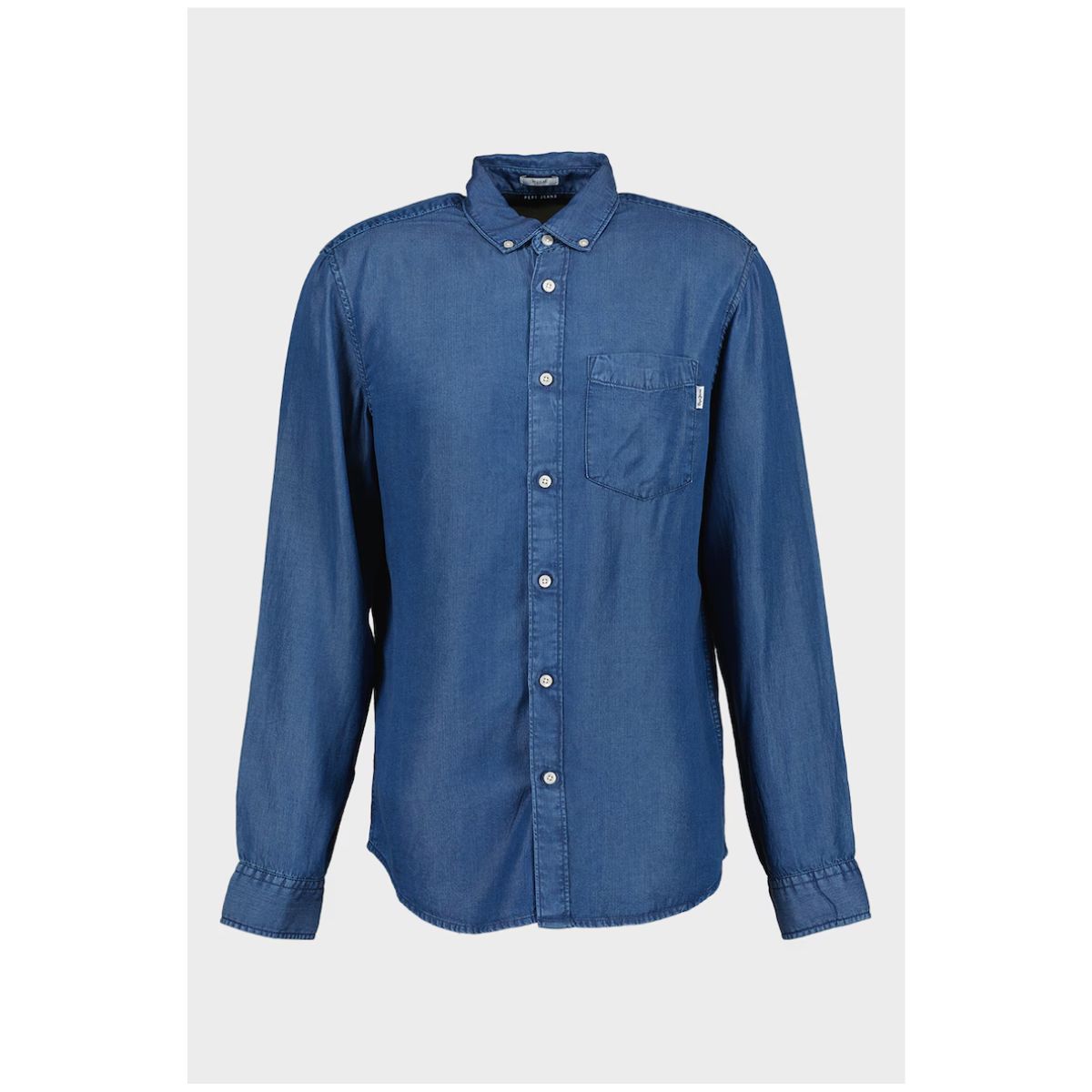 Cămașă Oxford Pepe Jeans London cu Buzunar pe Piept – Albastru, Casual și Confortabil_1 Cămașă Oxford Pepe Jeans London cu Buzunar pe Piept – Albastru, Casual și Confortabil - imagine 1