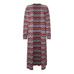 Cardigan Lung Frida by Pepe Jeans – Estampat Zig-Zag, Fit Relaxed- Marime XS