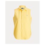Cotton Oxford Sleeveless Shirt - Relaxed Fit, 100% Bumbac- Marime L