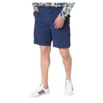 Bermude Desigual Max cu Șireturi Laterale – Albastru Închis, Croială Relaxată