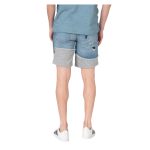Pantaloni Scurți de Denim Desigual Axel cu Terminații de Jerseu – Albastru Deschis - imagine 6