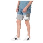 Pantaloni Scurți de Denim Desigual Axel cu Terminații de Jerseu – Albastru Deschis - imagine 5