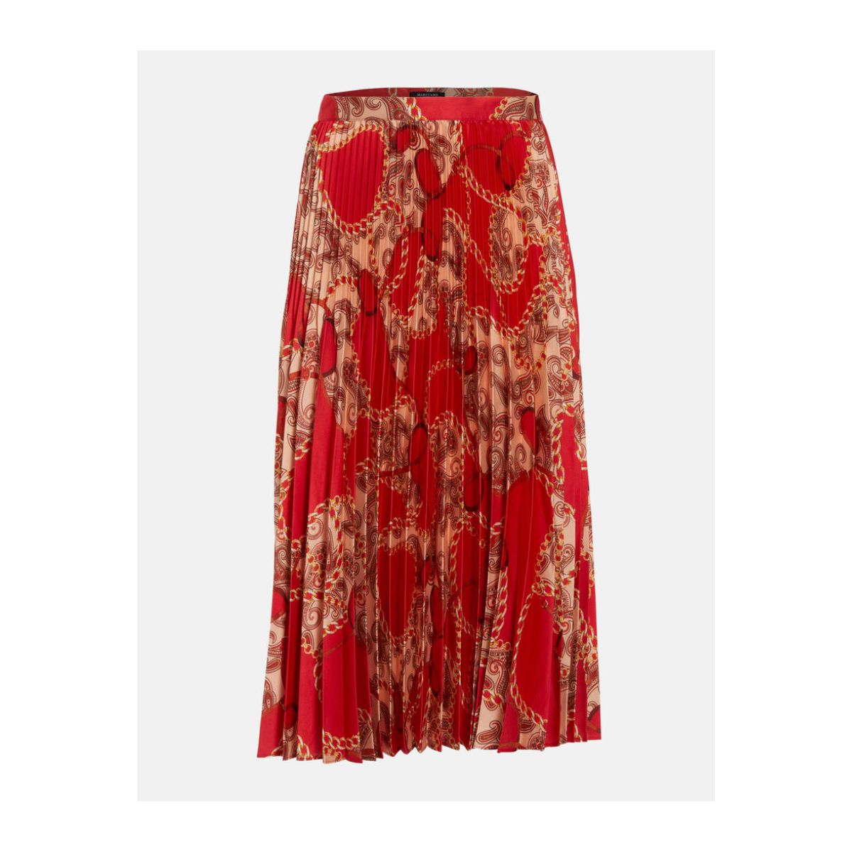 Fustă Midi Satinată pentru Femei – Imprimeu All Over-Talie Medie_5 Fustă Marciano by GUESS-Midi Satinată pentru Femei – Imprimeu All Over, Talie Medie- Marime 38 - imagine 1