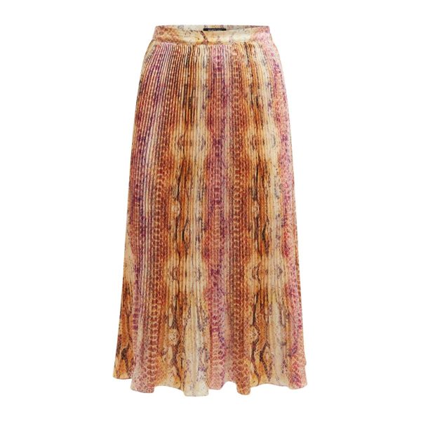 Fustă Marciano by GUESS- Satinată pentru Femei – Imprimeu All Over, Talie Medie- Marime 44