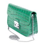 Geantă de Mână EGON VON FURSTENBERG – Verde, Piele Artificială, Logo Vizibil, Închidere Metalică - imagine 2