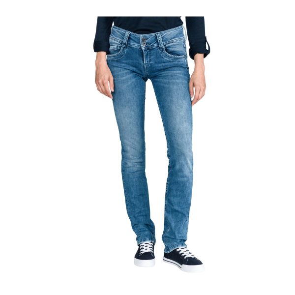 Jeans Pepe Blugi- Croi Straight Fit, Albastru