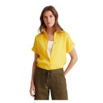 Lauren Linen Short-Sleeve Shirt - Cămașă Relaxată cu Guler Point - imagine 2
