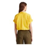 Lauren Linen Short-Sleeve Shirt - Cămașă Relaxată cu Guler Point - imagine 3
