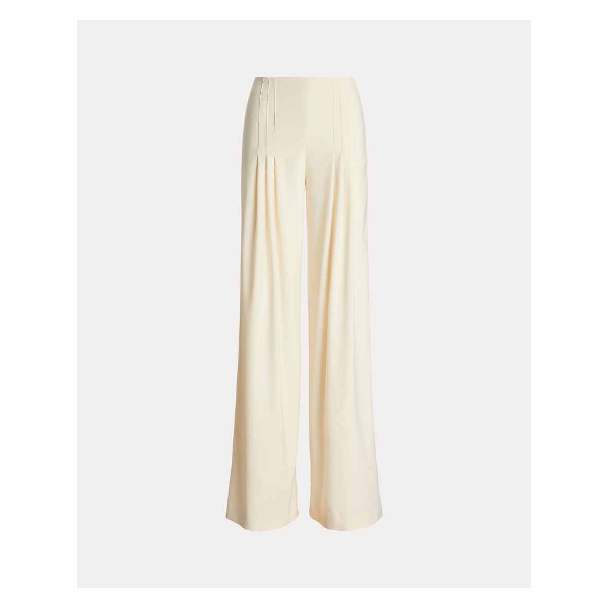 Lauren Ralph Lauren Pantaloni Crep Fără Pliuri_4 Lauren Ralph Lauren Pantaloni Crep Fără Pliuri cu Croială Largă - imagine 1