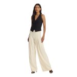 Lauren Ralph Lauren Pantaloni Crep Fără Pliuri cu Croială Largă - imagine 3