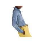Lauren Ralph Lauren Relaxed Fit Print Charmeuse Shirt - Cămașă Relaxată cu Imprimeu Inspirat de Marea Mediterană- Marime S - imagine 4