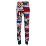 Love Moschino Repeat Logo Leggings - Negru