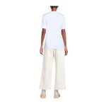Love Moschino T-Shirt cu Logo și Aplicații - Alb - imagine 4