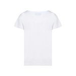 Love Moschino Women's Cotton T-Shirt with Logo – Tricou Alb cu Logo pentru Femei - imagine 2