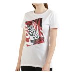 Love Moschino Women’s White Prints T-Shirt – Tricou Alb cu Imprimeu Grafic - imagine 4