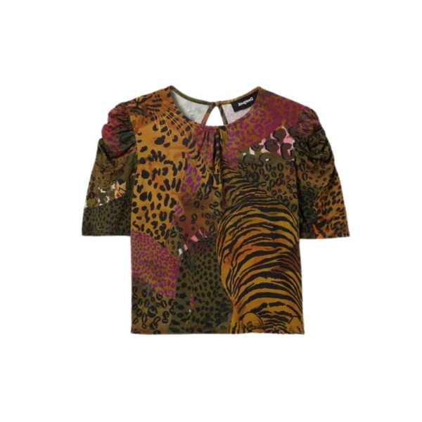 Maiou Desigual cu Imprimeu Tigru, Stil Marc Cain