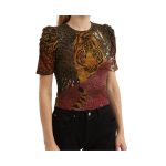 Maiou Desigual cu Imprimeu Tigru, Stil Marc Cain - imagine 2