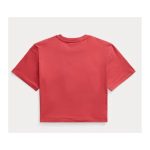 POLO Ralph Lauren Cropped Graphic Cotton Tee - Tricou Cropped cu Imprimeu Grafic- Marime M - imagine 2