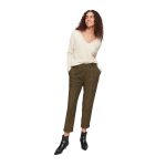 Pantaloni Carrot Misto Lână cu Trama Spigata – Eleganță și Confort - imagine 3