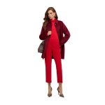 Pantaloni Kick Flare Motivi – Roșii, Talie Înaltă și Croială Elegantă - imagine 4