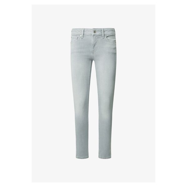 Pepe Jeans Blugi Slim Fit Bleach Grey Powerflex pentru Femei