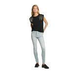 Pepe Jeans Blugi Slim Fit Bleach Grey Powerflex pentru Femei - imagine 4