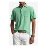 Polo Pony Tricou din Bumbac și In - Verde Deschis - imagine 3