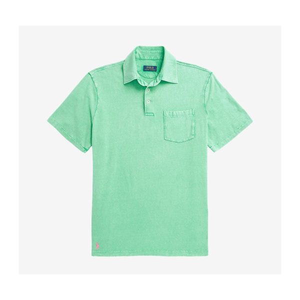 Polo Pony Tricou din Bumbac și In - Verde Deschis