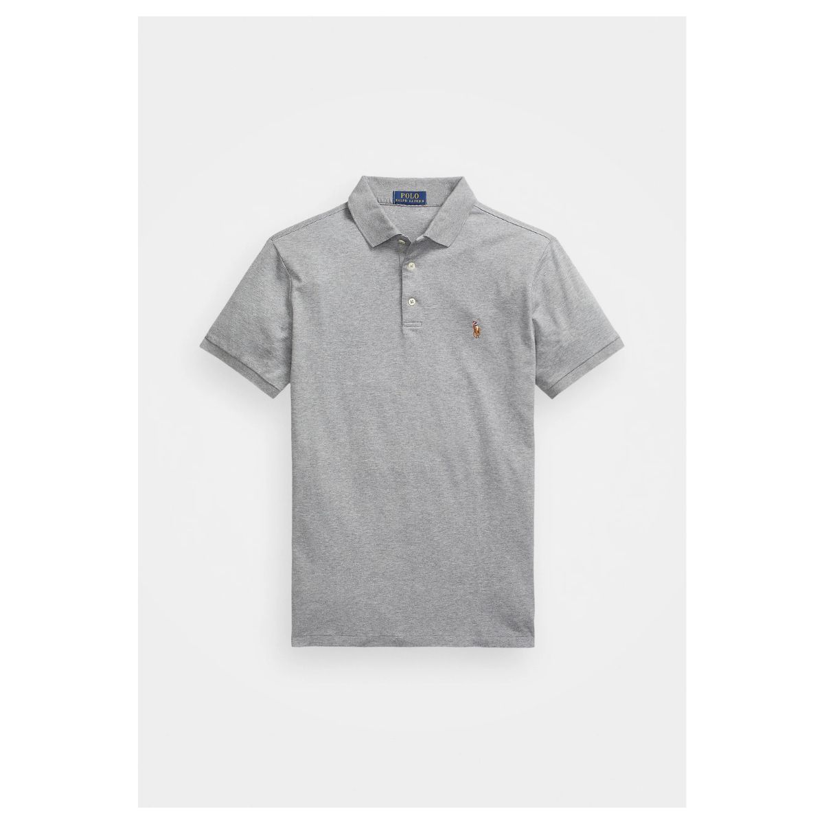 Polo Ralph Lauren Bluză Polo – Steel Heather pentru Bărbați_2 Polo Ralph Lauren Bluză Polo – Steel Heather pentru Bărbați - imagine 1