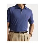 Polo Ralph Lauren Classic Fit Jersey Pocket Polo Shirt - Tricou Polo Light Navy - imagine 3