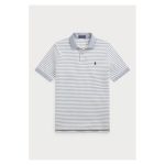 Polo Ralph Lauren Custom Slim Fit Striped Mesh Polo Shirt – Bluză Polo în Dungi pentru Bărbați