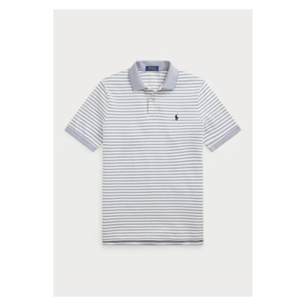 Polo Ralph Lauren Custom Slim Fit Striped Mesh Polo Shirt – Bluză Polo în Dungi pentru Bărbați_2 Polo Ralph Lauren Custom Slim Fit Striped Mesh Polo Shirt – Bluză Polo în Dungi pentru Bărbați - imagine 1