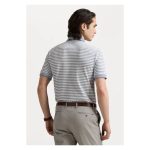 Polo Ralph Lauren Custom Slim Fit Striped Mesh Polo Shirt – Bluză Polo în Dungi pentru Bărbați - imagine 3
